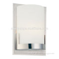 wall sconce Interior Wall Fixture polished chrome Finish with White Opal Glass